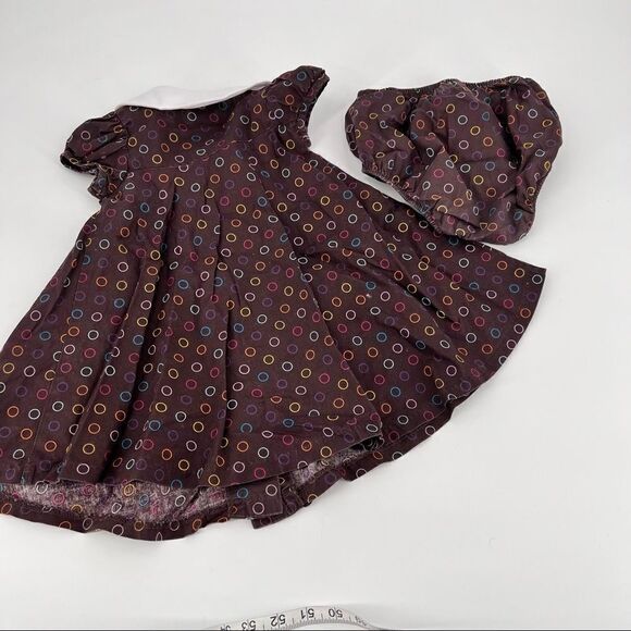 Bonnie Jean dress Fox & Floral embellished dress polka dots & panties size 2T - Picture 7 of 9